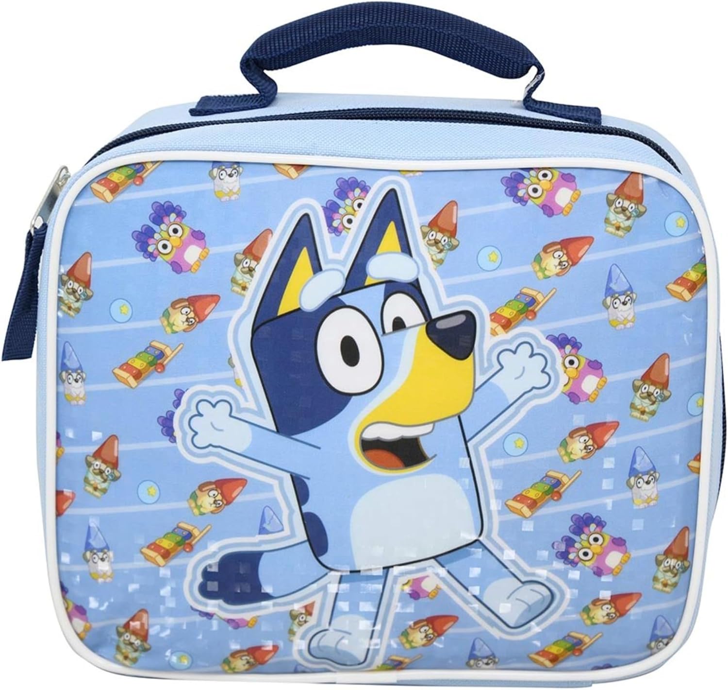 Fast Forward Bluey Rectangle Lunch Bag, Hello Bluey and Mini Character