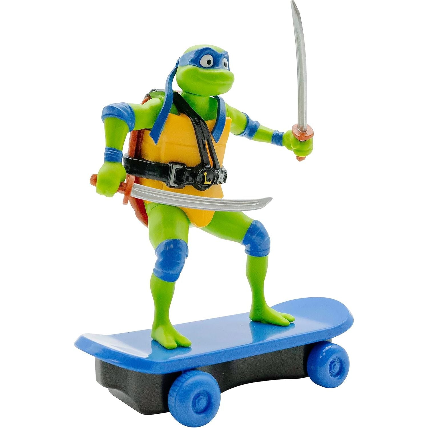 Teenage Mutant Ninja Turtles 5" Sewer Shredders Leonardo Movie Edition, Ages 3+, Pretend Play Toy Figure Playsets, Shred and Battle with TMNT Skate Toy!