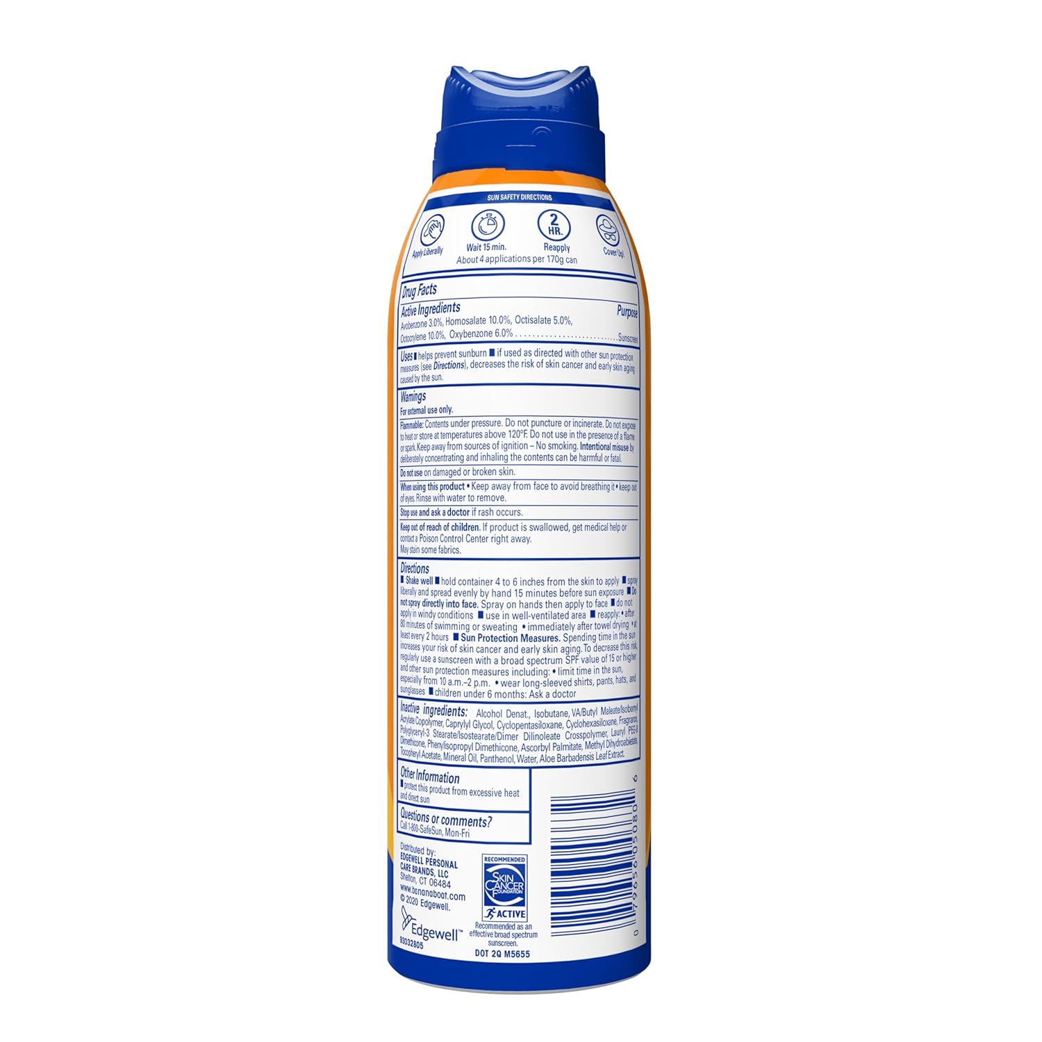 Banana Boat Sport Ultra SPF 100 Sunscreen Spray, 6oz, Sport Sunscreen Spray SPF 100, Banana Boat Sunscreen SPF 100 Spray, High SPF Sunscreen, Water Resistant Sunscreen, 6oz