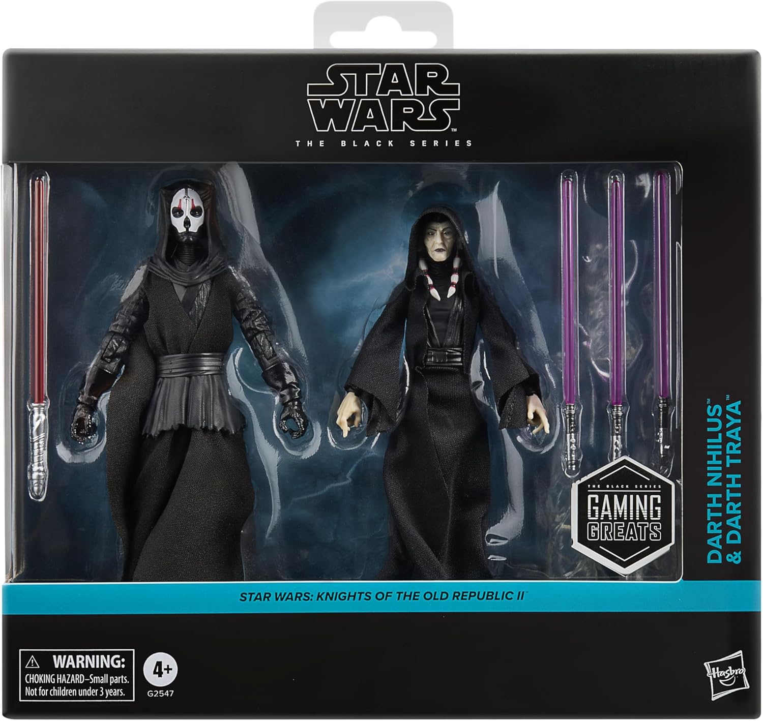 STAR WARS The Black Series Darth Nihilus & Darth Traya, Knights of the Old Republic II Premium Collectible 6 Inch Action Figure 2-Pack (Amazon Exclusive)