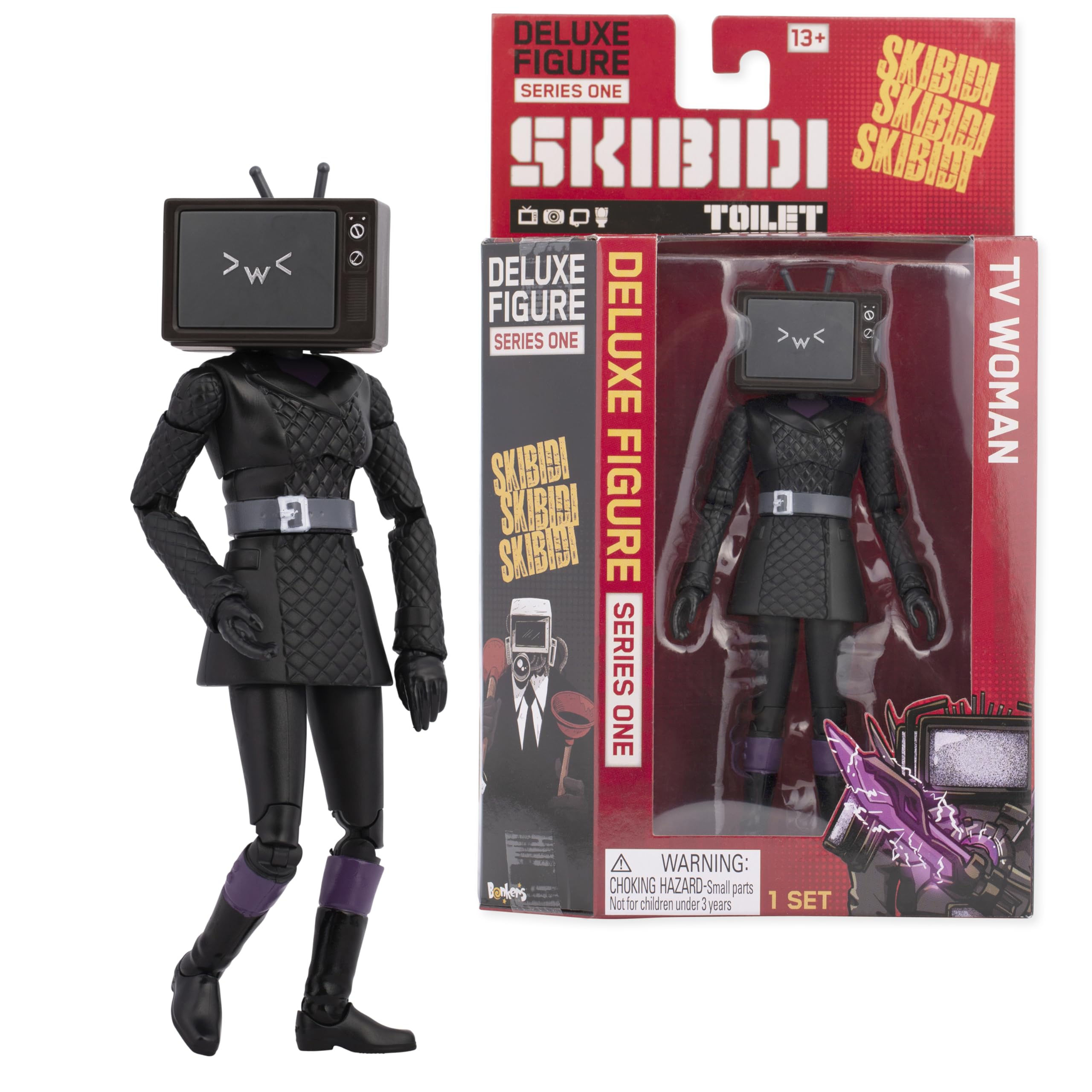 SKIBIDI Toilet Deluxe 6 inch Figure, Cameraman Collectible Figure, Officially Licensed Toilet Merch
