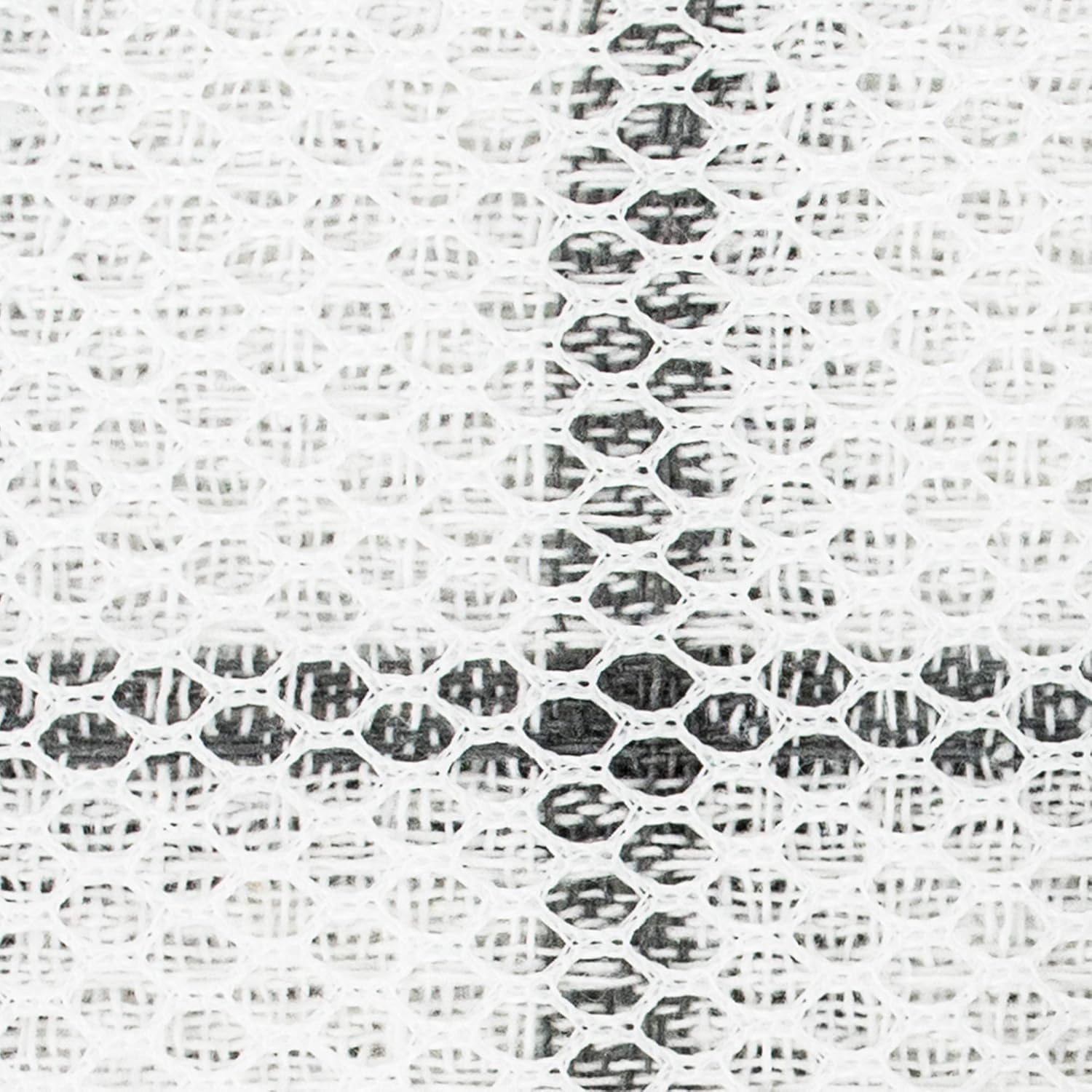 DII Scrubber Dishcloths Collection Windowpane Dishrag Set, 12x12, White/Gray Stripe, 6 Piece