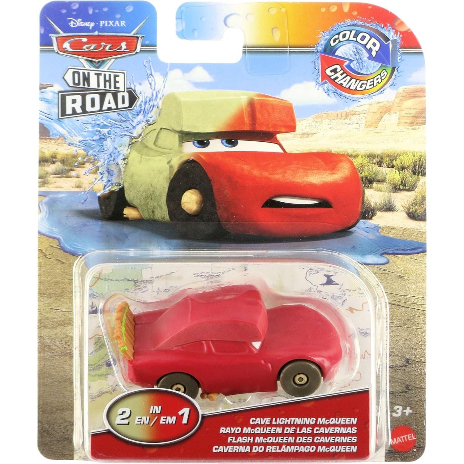Disney Cars Toys Color Changers 2022 Cars On The Road Cave Lightning McQueen