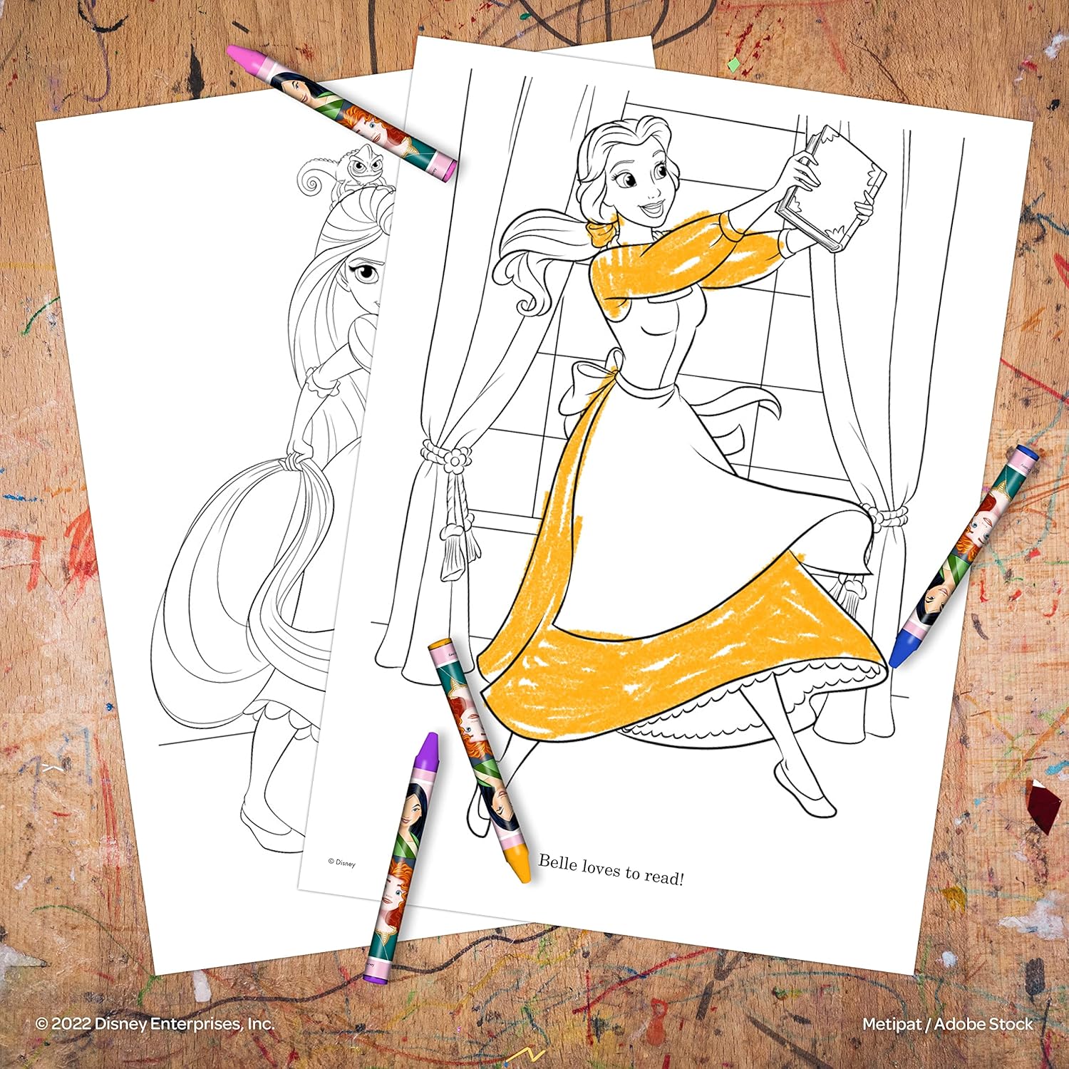 Disney Princess 36 Count Crayons in Tuck Box