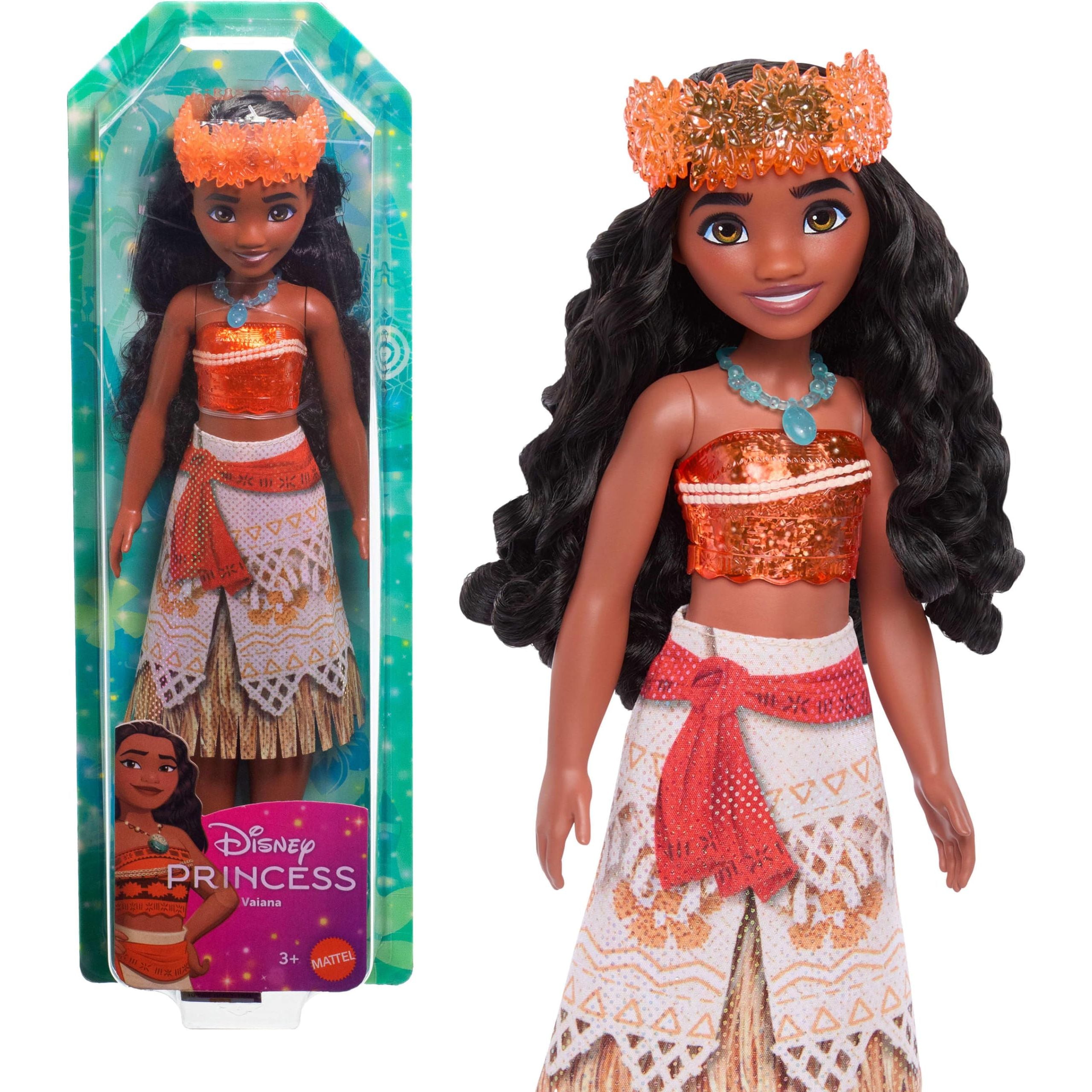 Mattel Disney Princess Pocahontas Doll in Sparkling Fashion with Removable Skirt, Necklace and Shoes, Posable & Collectible, Inspired by Movie