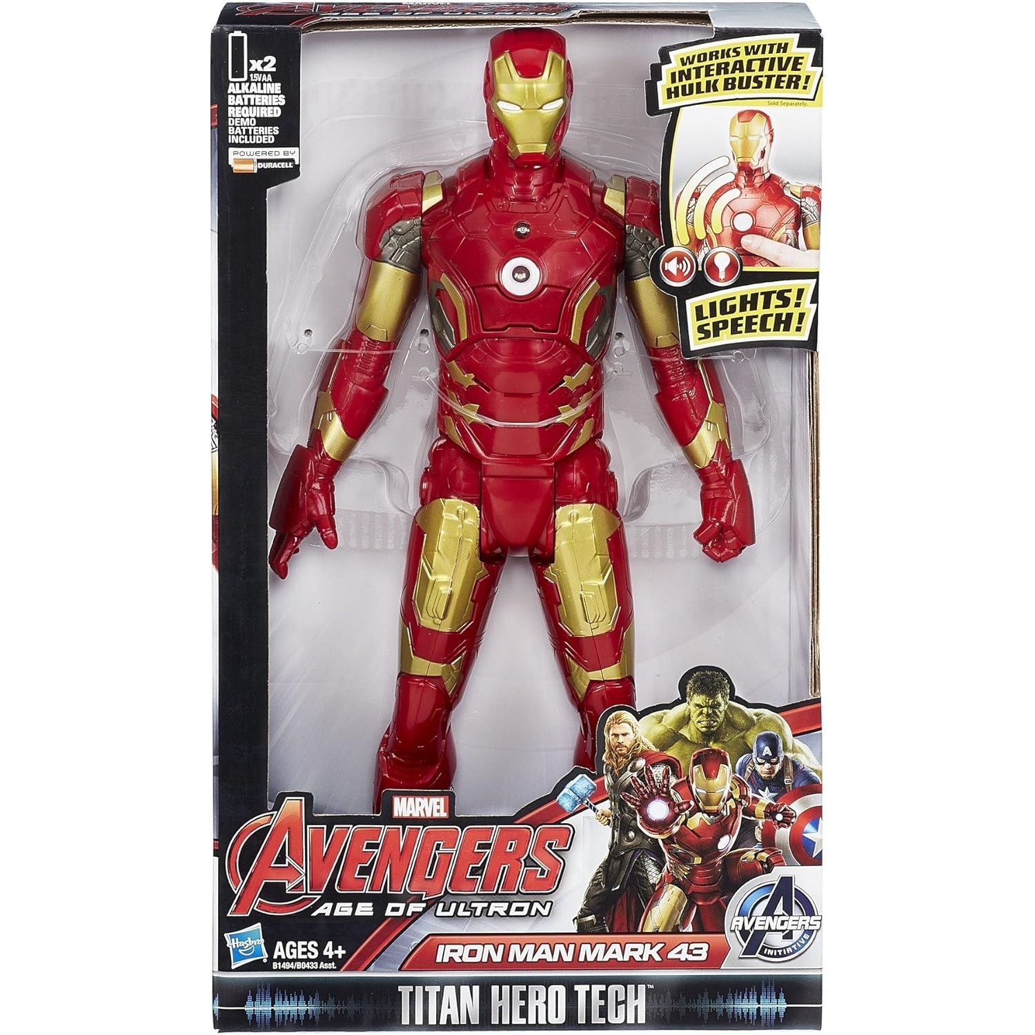 Marvel Avengers Age of Ultron Titan Hero Tech Iron Man 12 Inch Figure