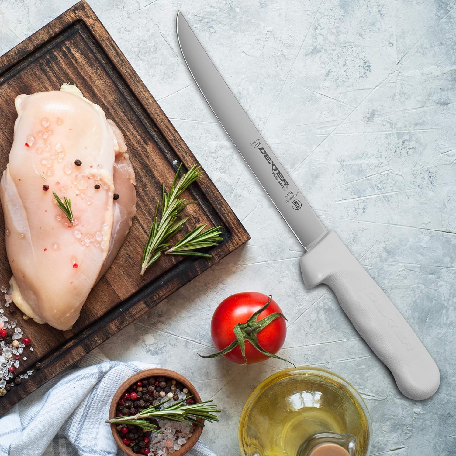 Dexter-Russell 8" Trimming /Fillet Knife, S138PCP, SANI-SAFE Series