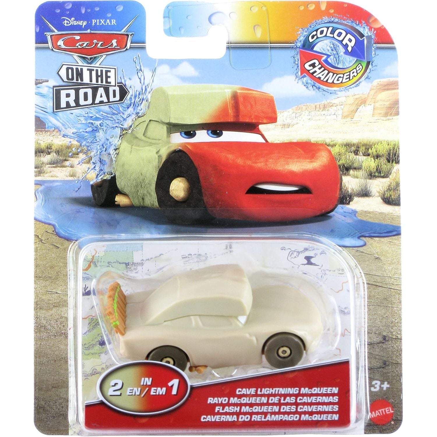 Disney Cars Toys Color Changers 2022 Cars On The Road Cave Lightning McQueen