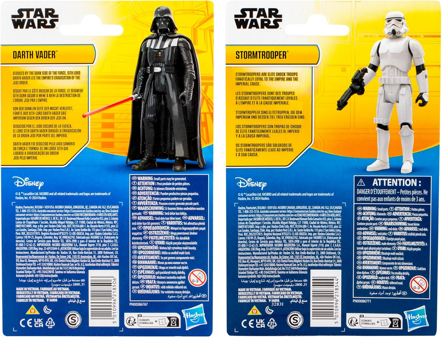 STAR WARS Epic Hero Series Two Pack, Darth Vader & Stormtrooper 4-Inch Action Figure & Accessories, Toys for 4 Year Old Boys and Girls