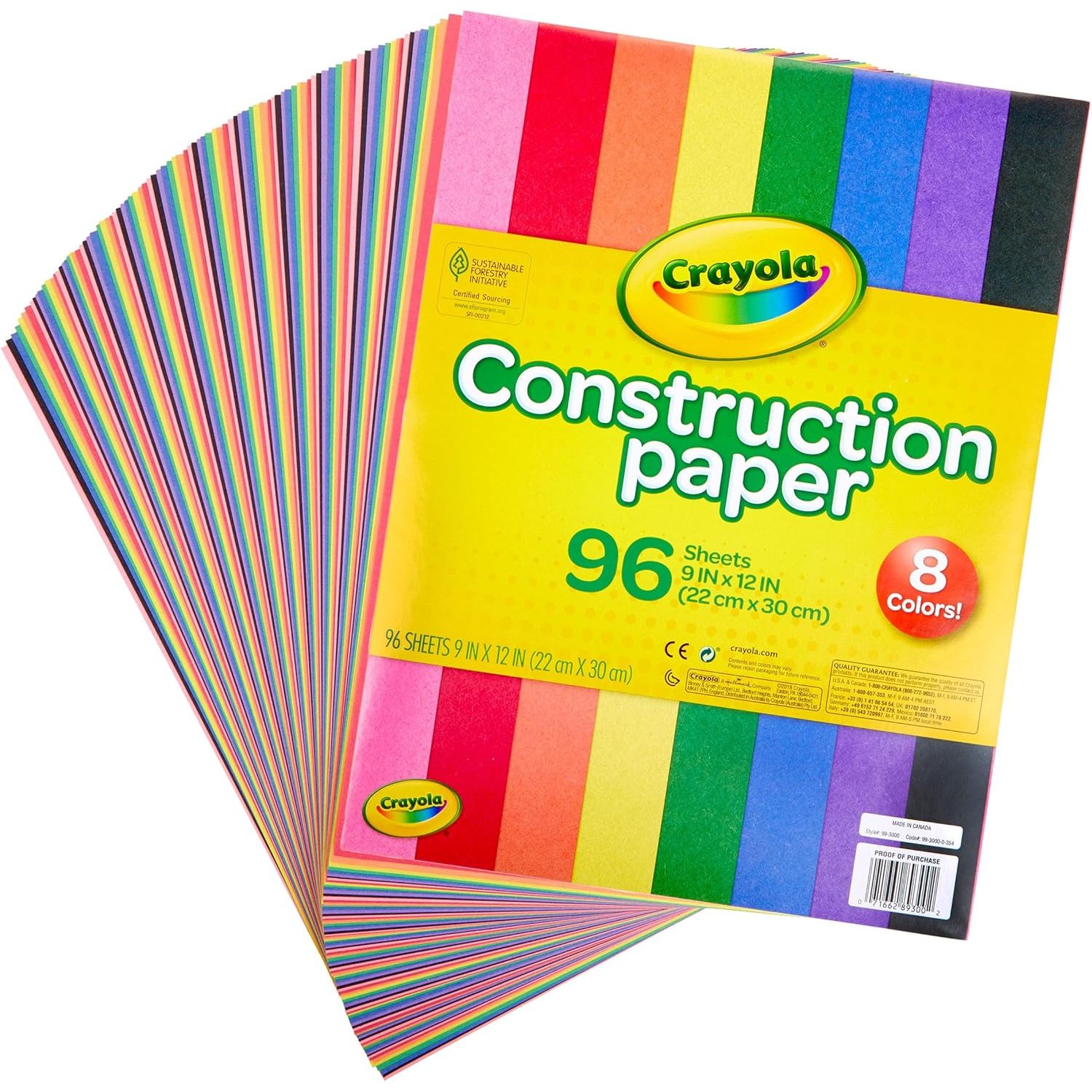 Crayola Construction Paper 96 Sheets