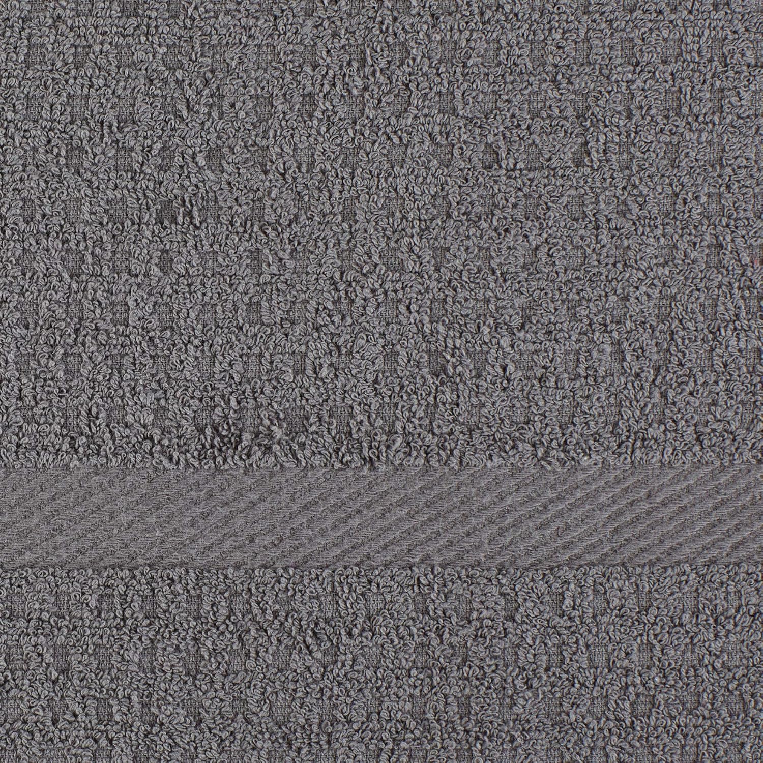 DII Basic Terry Collection Waffle Dishtowel Set, 15x26, Solid Gray, 4 Piece