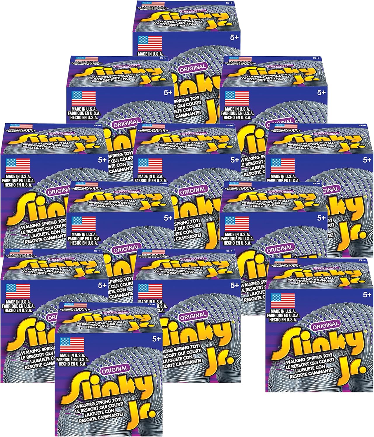 The Original Slinky Brand Metal Slinky Jr. Kids Spring Toy, Multi