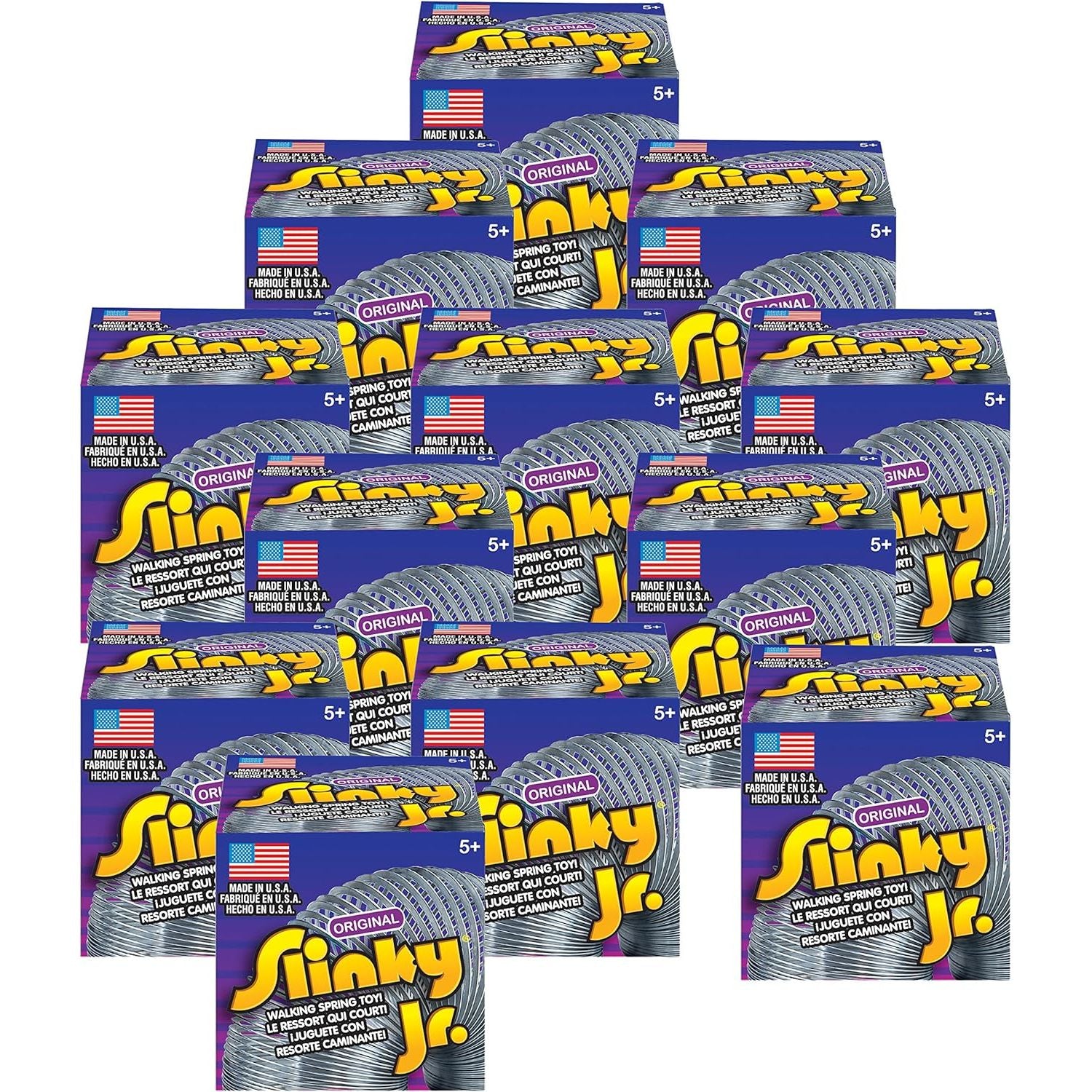 The Original Slinky Brand Metal Slinky Jr. Kids Spring Toy, Multi