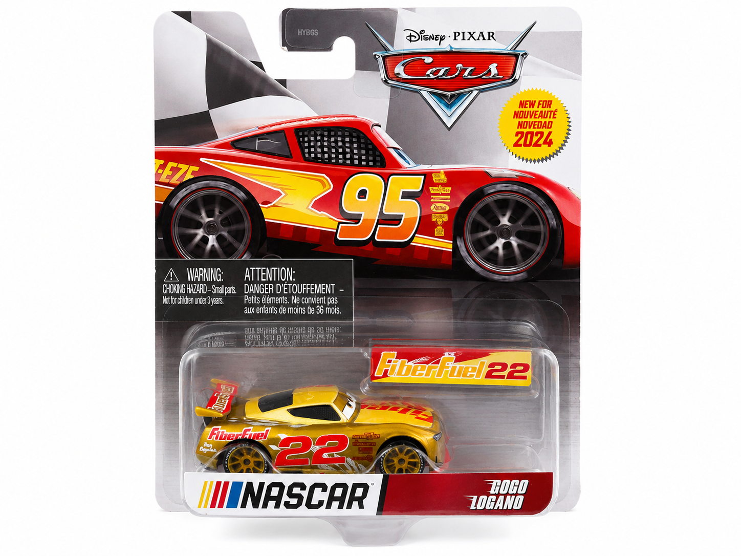 Disney Pixar Cars GoGo Logano 1:64 Die Cast Car, New for 2024