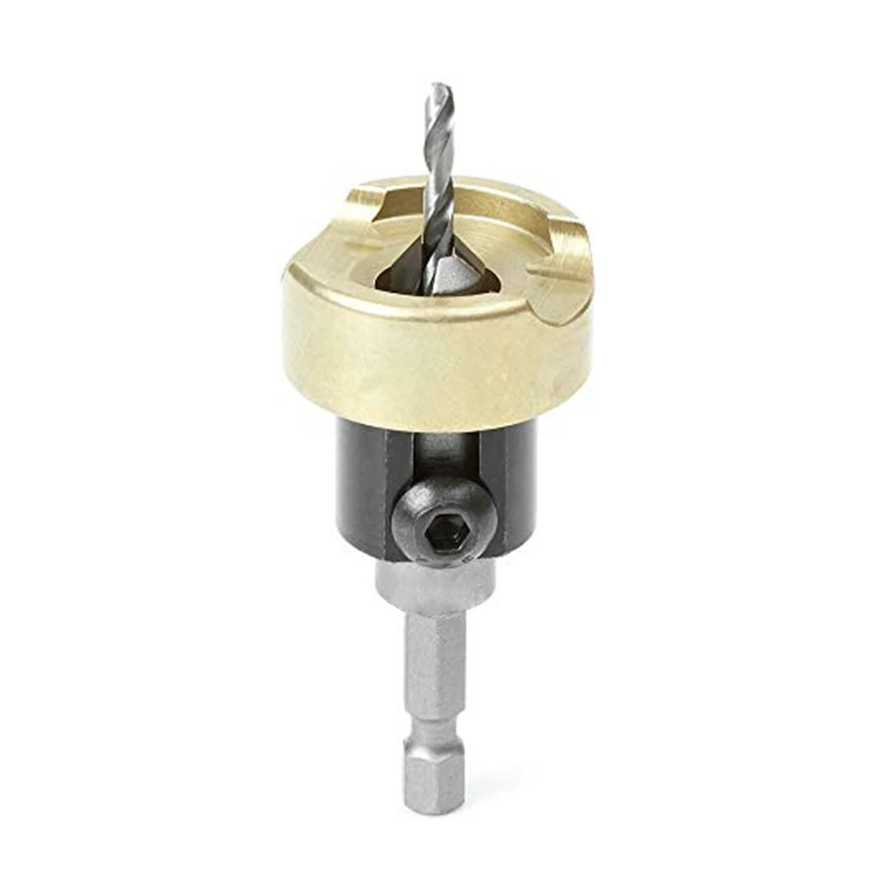 82 Degree Woodworking Countersink Drill Bits Carbide Tipped with Adjustable Depth Stop No Thrust Ball Bearing