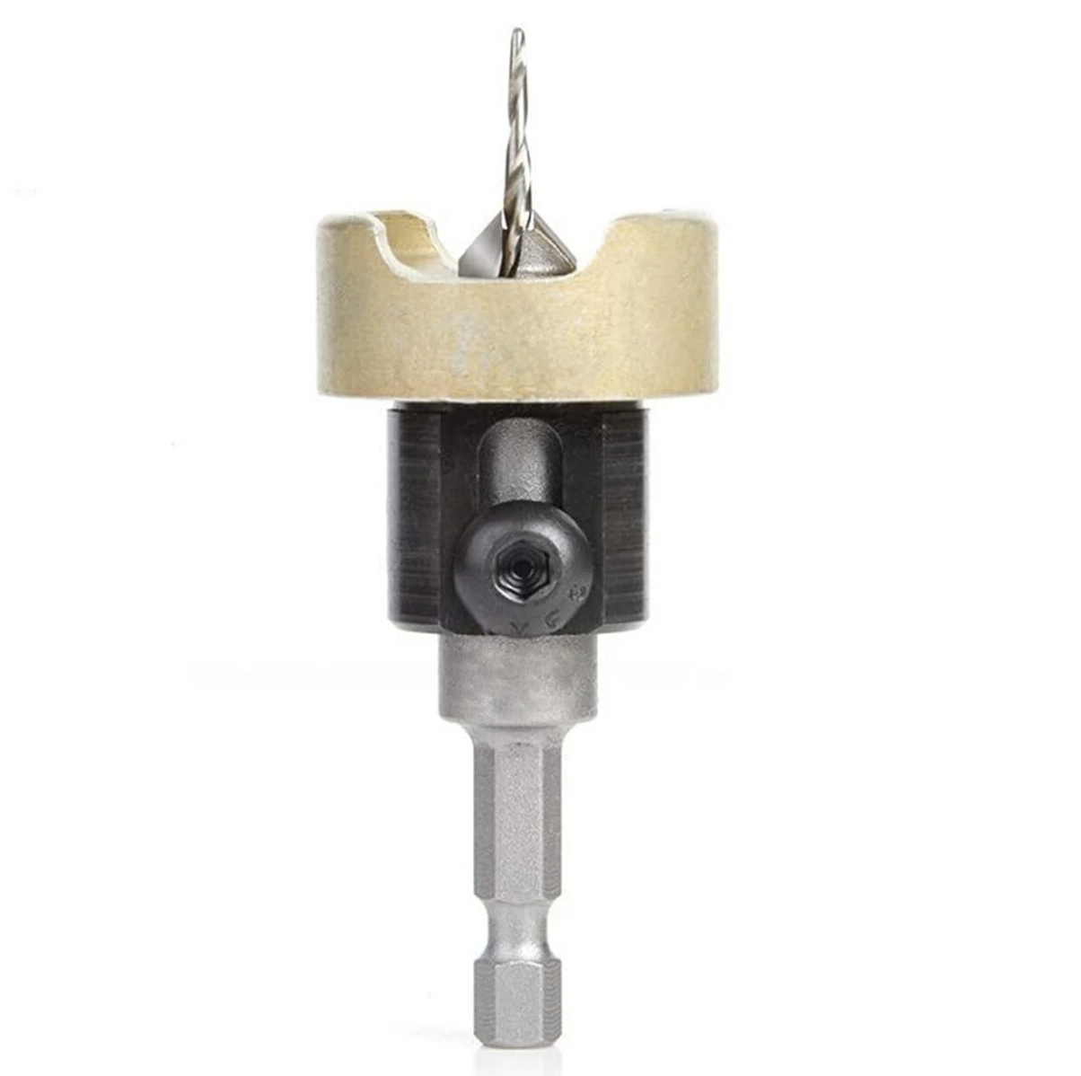 82 Degree Woodworking Countersink Drill Bits Carbide Tipped with Adjustable Depth Stop No Thrust Ball Bearing