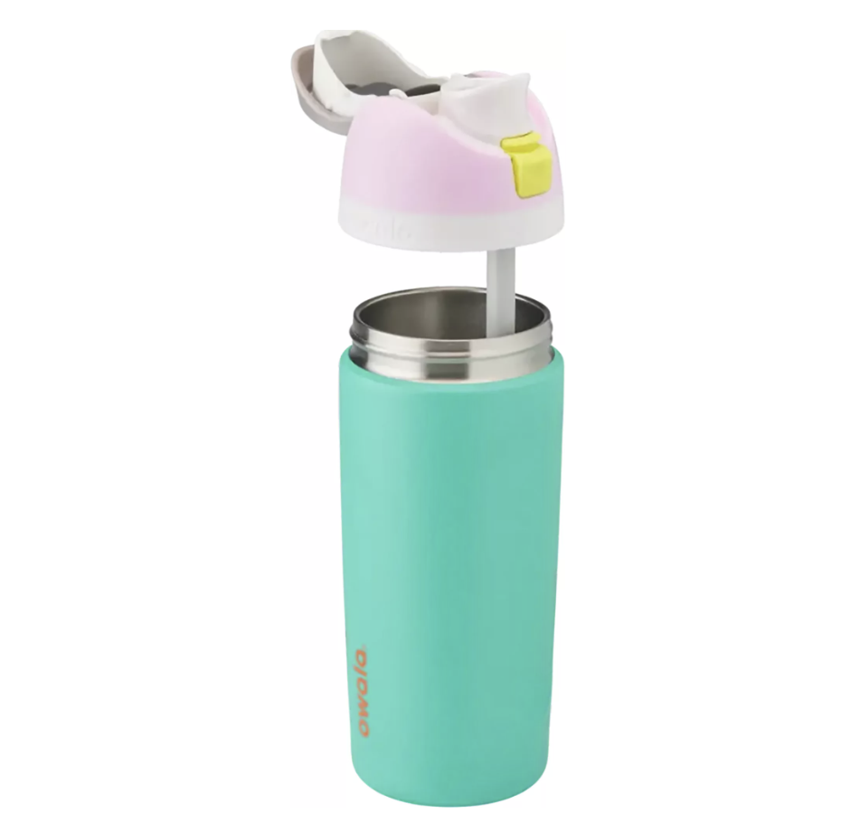 Owala Kids' 16 oz. FreeSip Stainless Steel Water Bottle-Turquoise