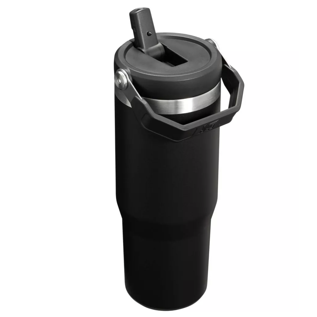 Stanley 30 oz Stainless Steel Ice Flow Flip Straw Tumbler Black 2.0