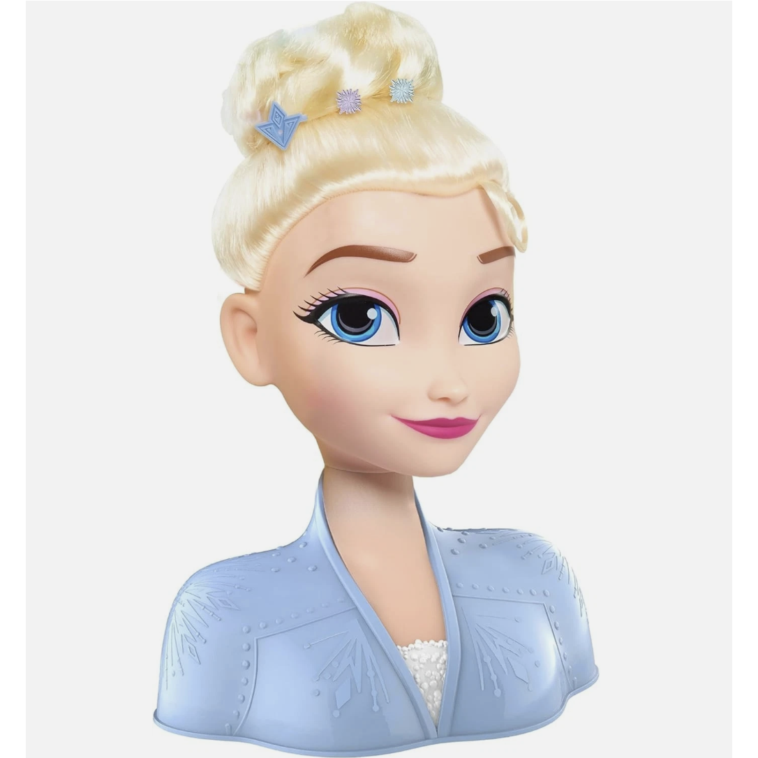New-Disney Frozen 2 Elsa Styling Head, 14-pieces, Pretend Play, Kids Toys | Doll