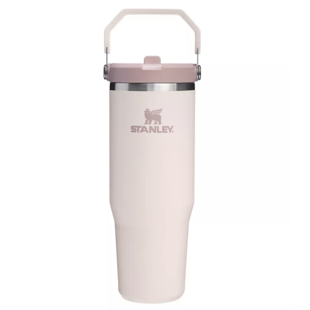 Stanley 30 oz Stainless Steel Ice Flow 2.0 Flip Straw Tumbler Rose Quartz