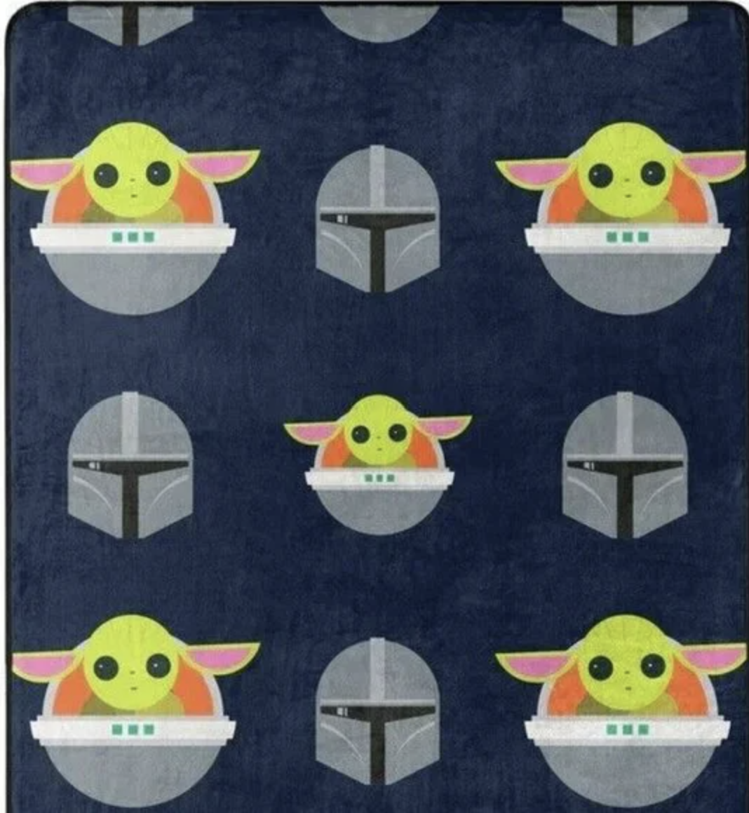 Star Wars The Mandalorian Silk Touch Throw Blanket 40 x 50 – Soft Lightweight Kids Blanket