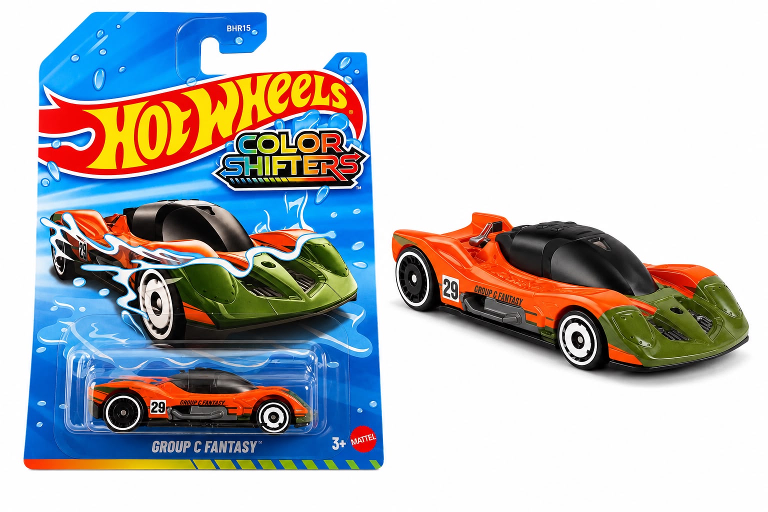 Hot Wheels Color Shifter Group C Fantacy for 3 Years & Above (Orange)