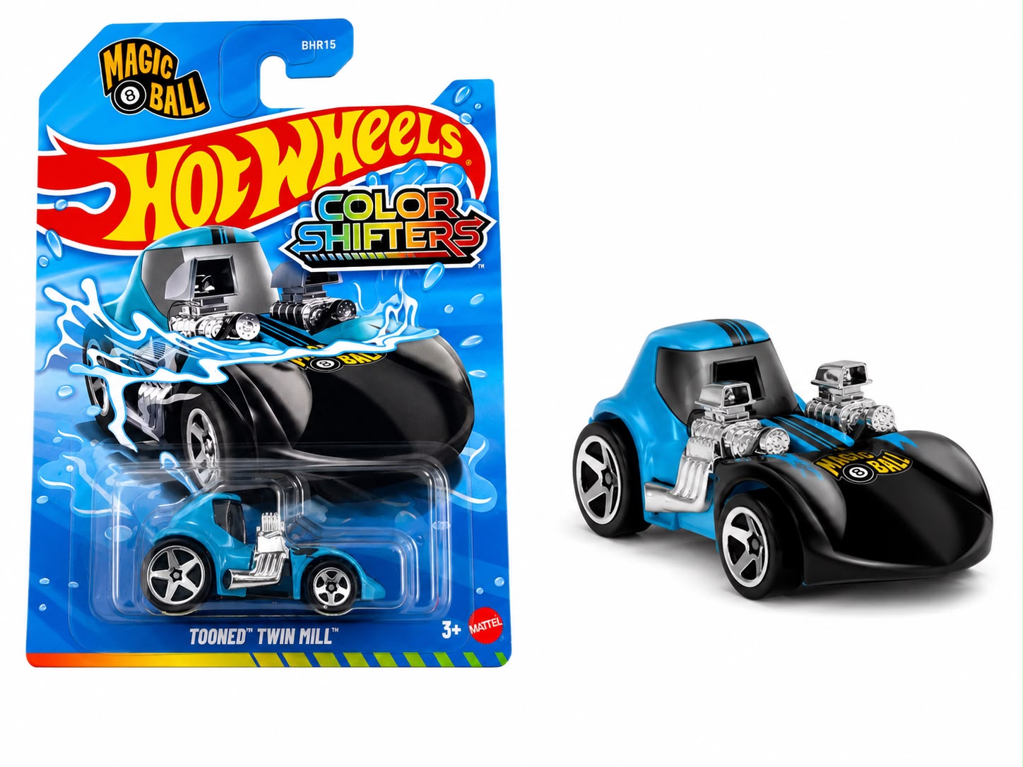 Hot Wheels Tooned Twin Mill, [Blue] Tooned 1/5 Short Card